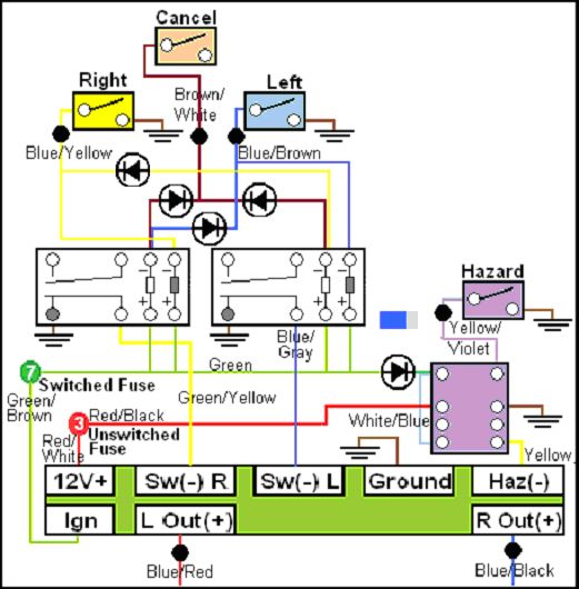 DIY LED Flasher Relay for K Bikes